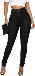 Women's High Waisted Skinny Butt Lifting Stretchy Tummy Control Jeans