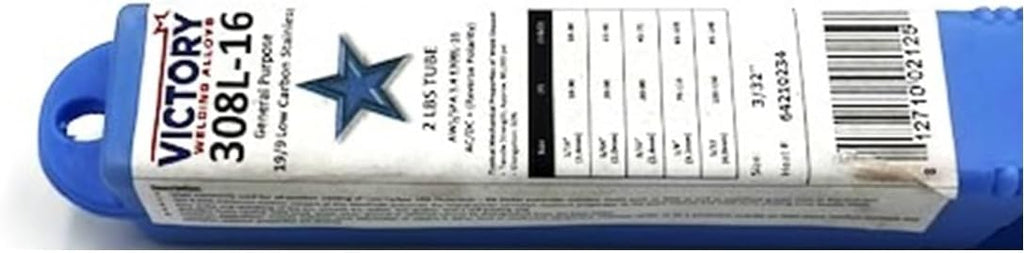 E308L-16 Stainless Steel Electrodes 1/8" 2Ibs E308L-16-125-2