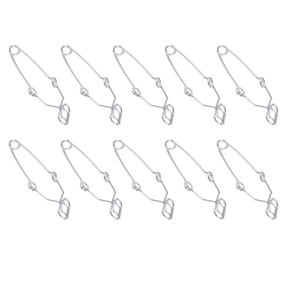 Test Tube Clamp 10 Pack | Chrome Plated Holder | for Chemistry