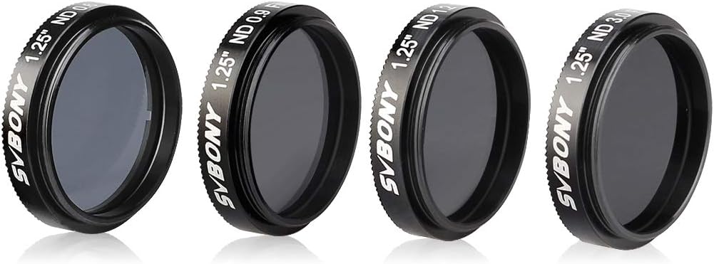 SV139 Moon Filter 1.25 inch Telescope Eyepiece Filters | Standard M28.5×0.6mm Threads,ND4 ND8 ND16 ND1000 for