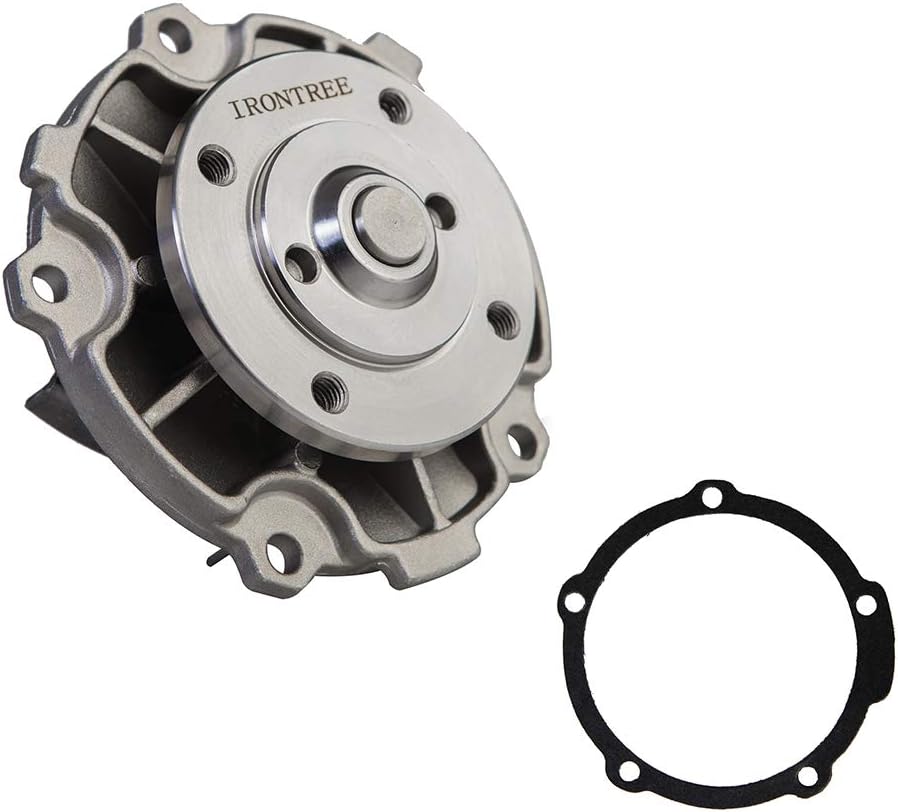 IRONTREE AW5033 Professional Water Pump Kit with Gasket for Chevy Impala Equinox Malibu Cavalier Uplander, Buick Century Regal, Pontiac G6 Grand Prix Grand Am Prix, Oldsmobile, 2.8L 3.1L 3.4L 3.5L V6
