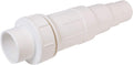 Midline Valve 567SD400 Heavy Duty PVC Repair Coupling; Expandable Pipe Fitting; 4 in.; White Plastic