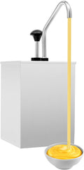 4.2Qt Stainless Steel Sauce Dispenser Pump Single Head Squeeze