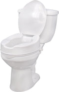 Raised Toilet Seat with Lock and Lid, Standard Seat, 4"