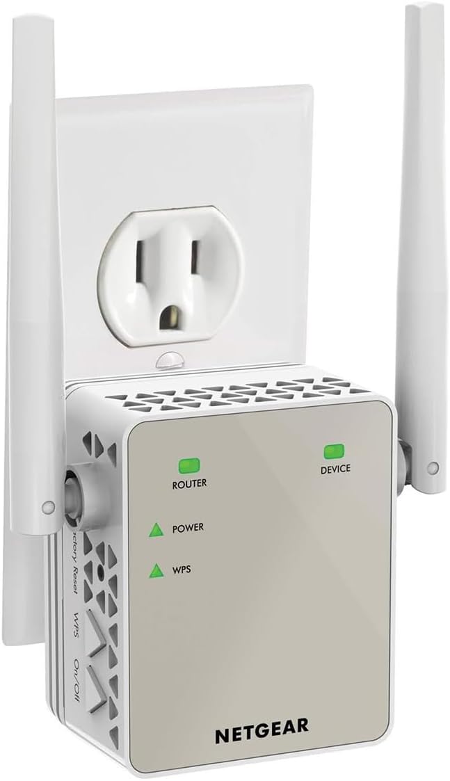 WiFi Range Extender (EX6120) - Add up to 1,500 sq. ft., 25 Devices - AC1200 Dual Band Wireless Signal Extender (Up to