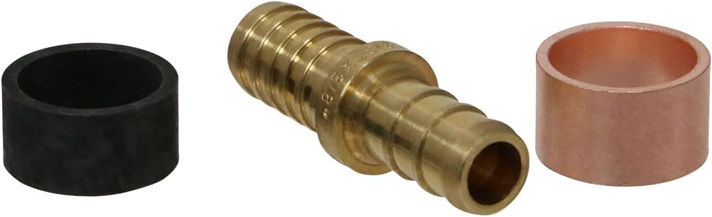 3/8 inch Pex x 3/8 inch PB (Polybutylene) Splicing Coupling with Ring, Repair Kit, Pex B, 10 Pieces