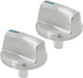 00654043 Cooktop Range Surface Burner Knob Gas Control Assembly Compatible with Bosch Stove Knob Replace 654043, 2693353, AP5325796, PS8731489, EAP8731489(2PCS)
