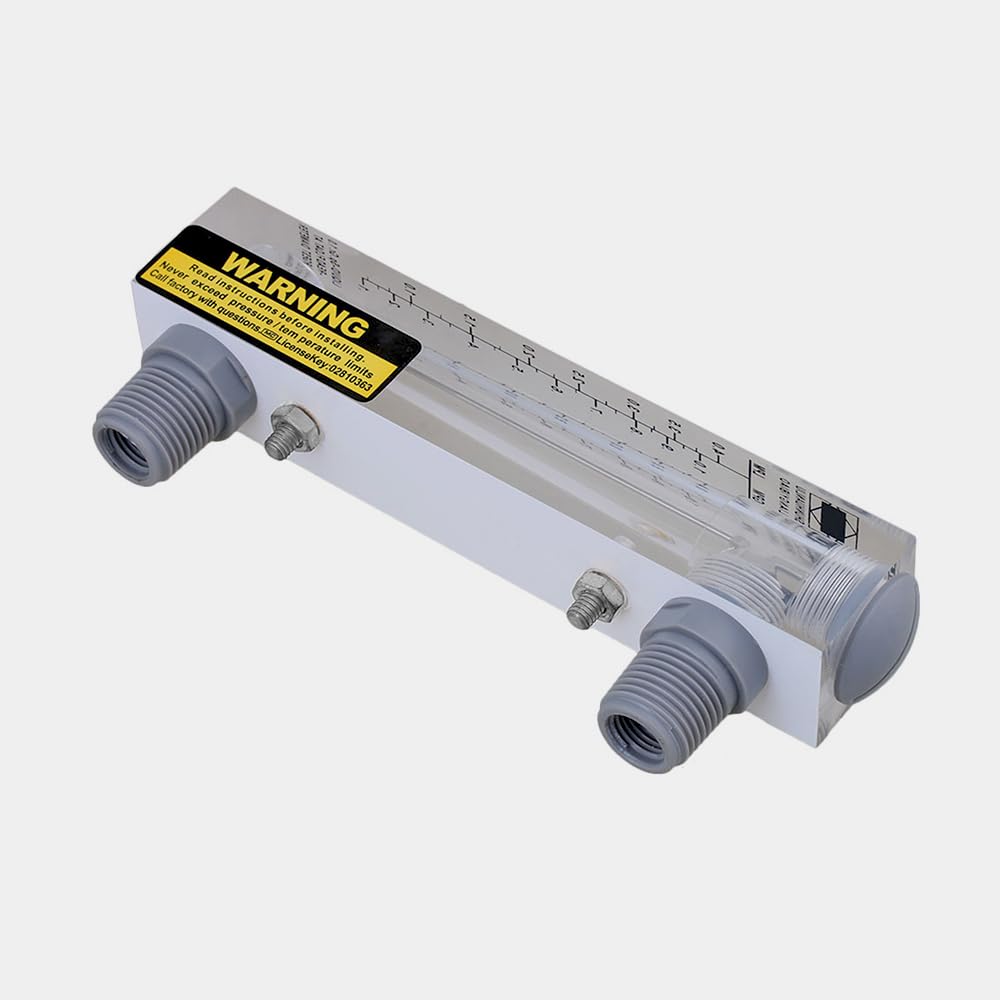 CNBTR Panel-Mount Water Rotameter, Flow Range: 0.2 to 1GPM Liquid Flowmeter