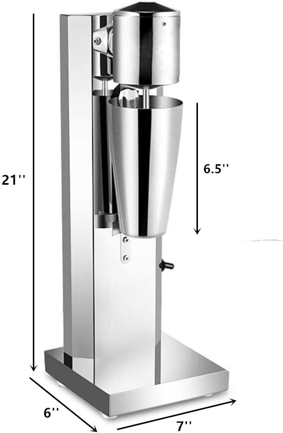 Milkshake Maker 180W Electric Milkshake Machine Drink Mixer Smoothie Maker Blender, 18000RPM, 22 oz, Commercial Home