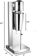 Milkshake Maker 180W Electric Milkshake Machine Drink Mixer Smoothie Maker Blender, 18000RPM, 22 oz, Commercial Home