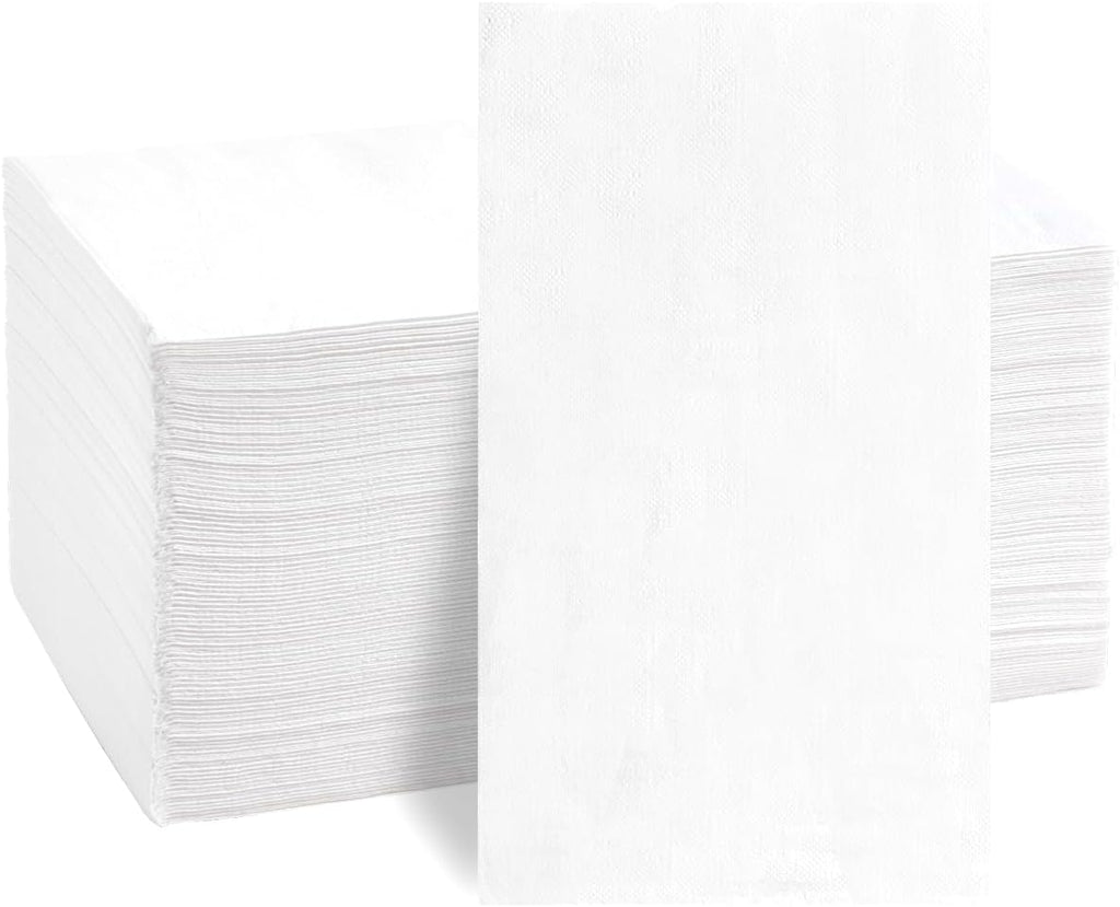 200-Pack White 3-Ply Disposable Guest Napkins