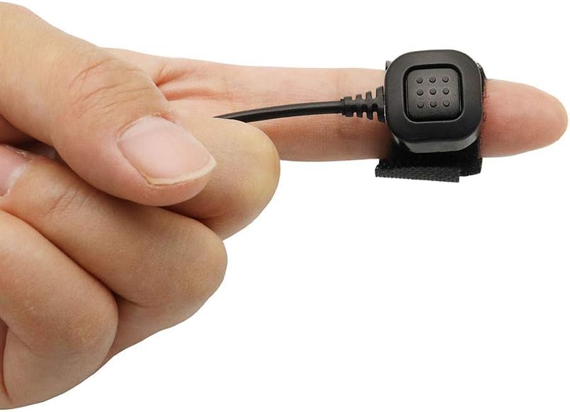 Flexible Throat Mic Microphone Covert Acoustic Tube Tactical Walkie Talkies Earpiece Headset with Finger PTT is