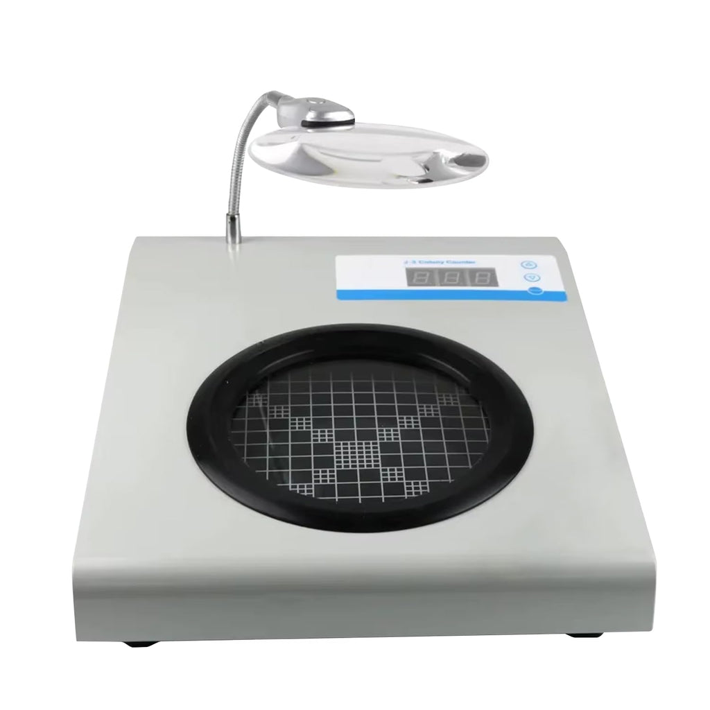 Digital Colony Counter with 3X-9X Magnification, Metal Shell Bacteria Testing Equipment for Microbiology Lab, Food