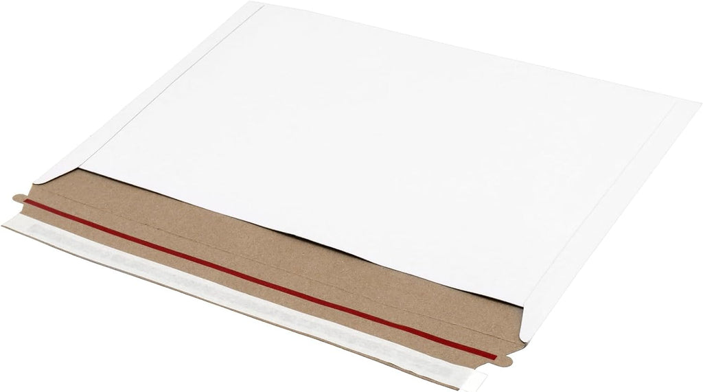 150 PCS 9 x 12 Inches White Cardboard Rigid Mailers, Self Seal Photo Document Mailers,Rigid Paperboard Envelopes for