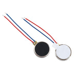 VAKTOK- 8pcs 10000RPM Mini Tiny Vibration Motor Wired mini Flat Pager Electronic Mobile Phone Coin Cell Splice Flat Coin Button-Type Vibrating Motor