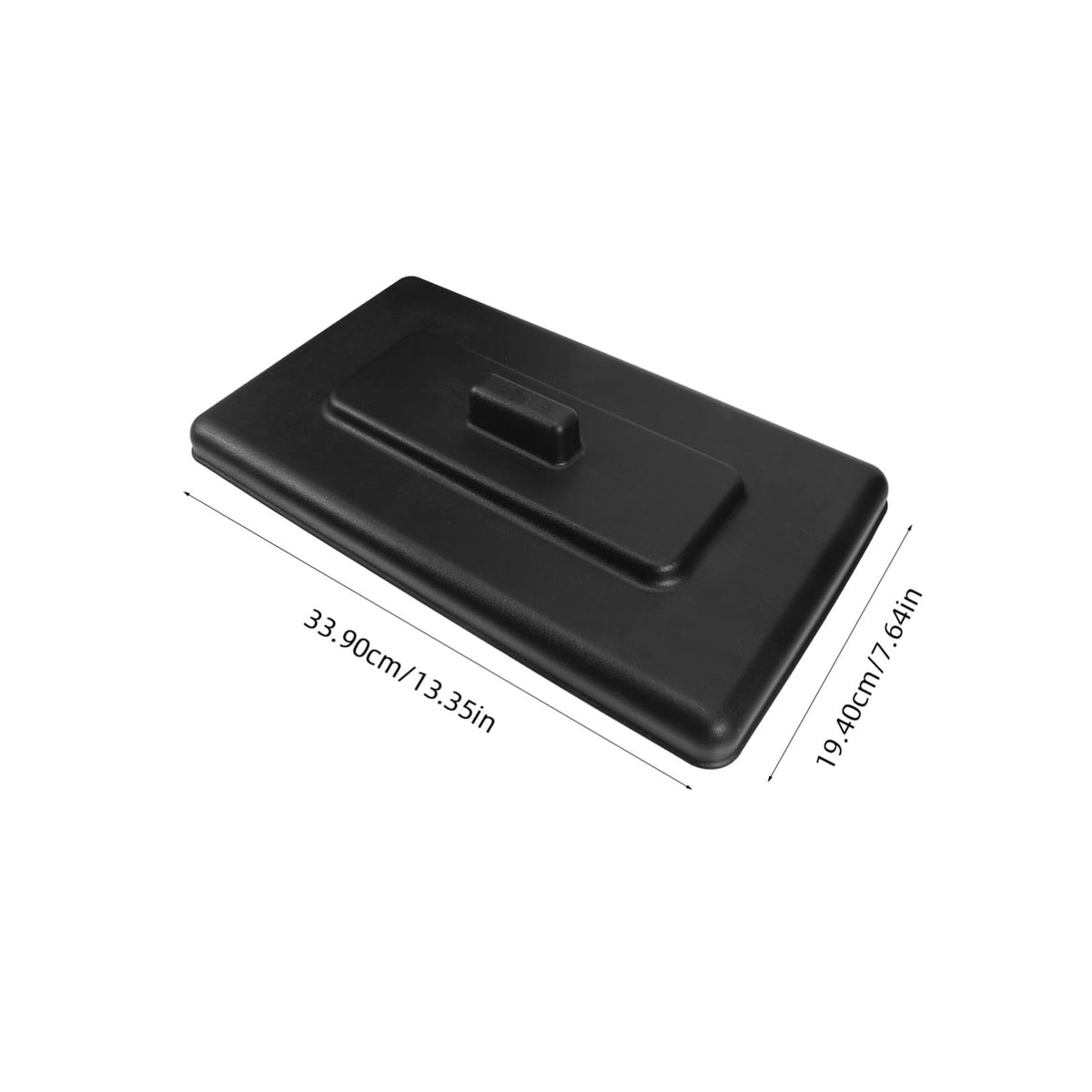 Black Plastic Ice Cream Maker Lid, Protective Cover for Machine