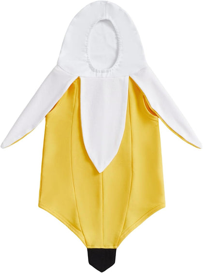 Newborn Baby Halloween Costumes Banana Costume Sleeveless Cartoon Hooded Romper Infant Toddler Halloween Costumes