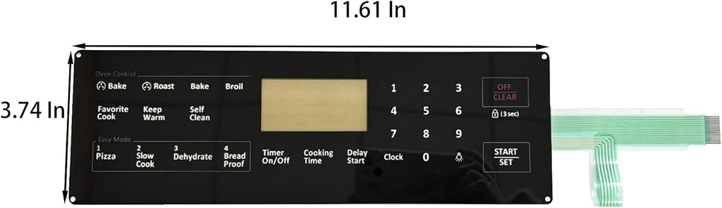 DG34-00027B Membrane Switch Touchpad Replacement for Range Oven NX58H5600SS NX58J5600SG NX58F5700WS NX58M5600SB DG34-00027A PS11735749 AP5986689