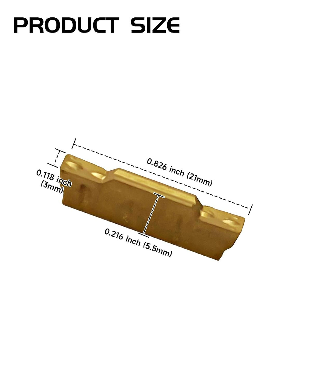 20Pcs MGMN300-M (3mm) Grooving Cut-Off Carbide Inserts