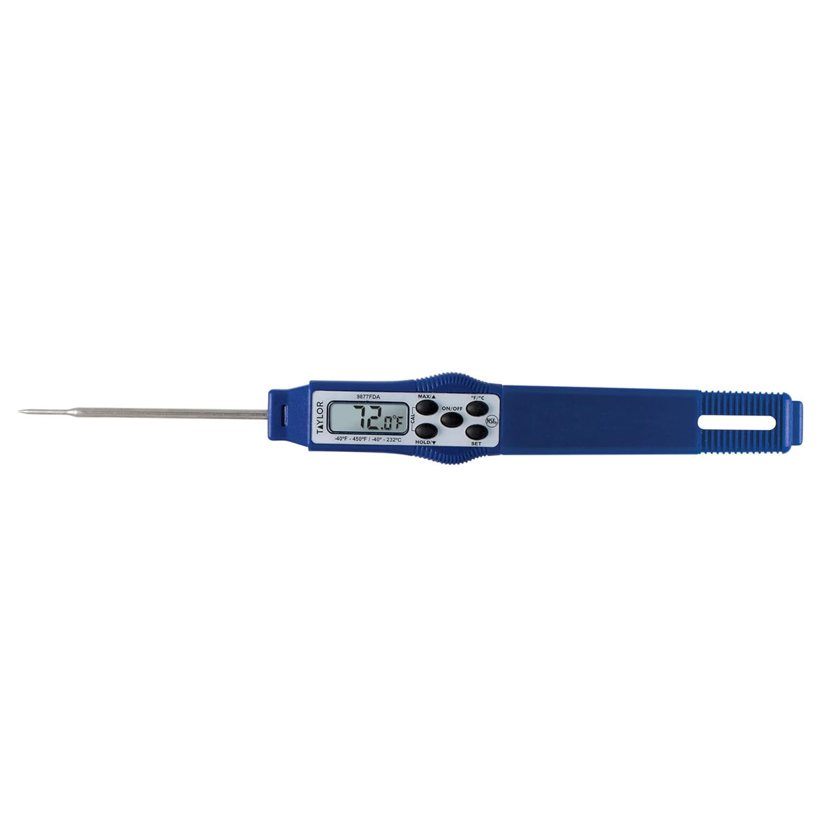 – Compact Instant-Read Pen Style Digital Kitchen Meat Thermometer - Waterproof Grey - Gray (Blue)