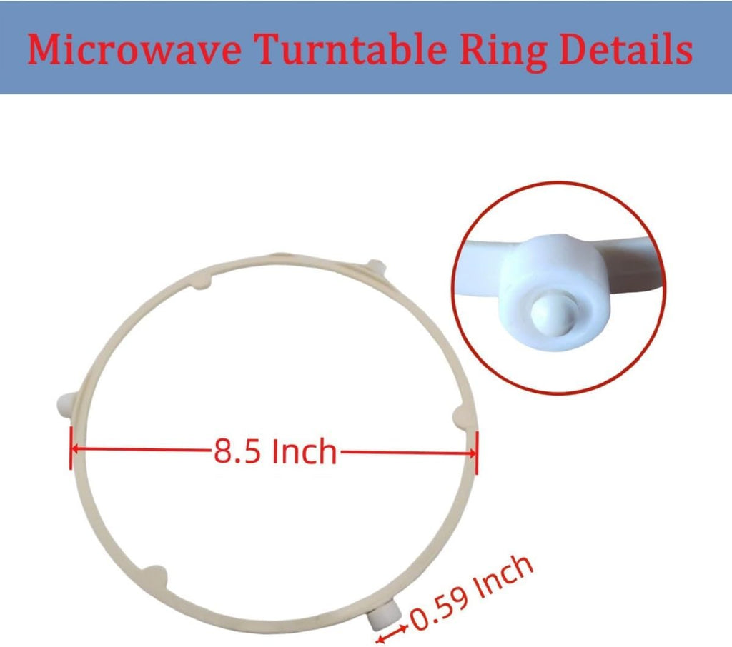 Microwave Turntable Support Ring 8.5" Replacement Part fits for GE Samsung Frigidaire -Replace WB06X10625, WB06X10818, DE92-90495A, 5304464115, 5304509438