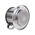 Generic Stainless Steel 100ml Vietnamese Coffee Drip Filter Pot Pour Over Coffee Maker for Home Kitchen Office
