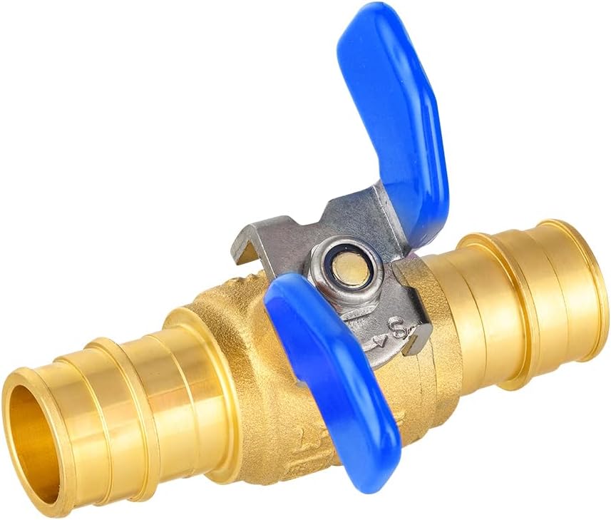 10Pcs EFIELD 3/4"Pex-A Ball Valve With Butterfly Level(VALVE331-10)