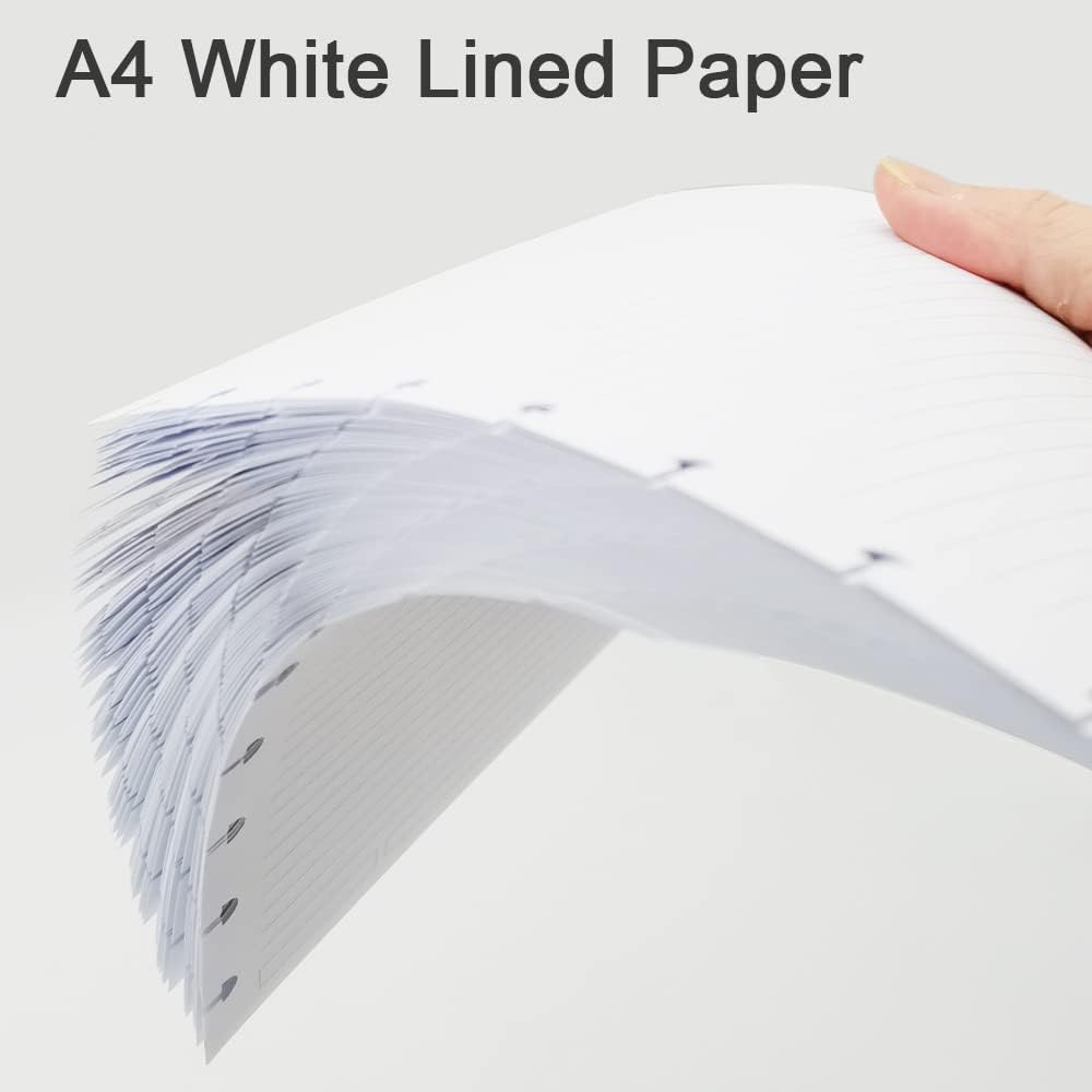 (Pack of 2) Letter Size Discbound Refill Paper, Disc Paper Refill for TUL Custom Note-Taking System Discbound Planner