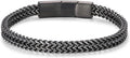 Mens Bracelet-Stainless Steel Magnetic Clasp Franco Chain Bracelets for Men