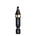 THINKWORK Step Drill Bit, HSS Single Size Step Drill Bit 1/8"-3/8", Mini Portable Unibit, 1/4" Hex Shank Step Bits for Soft Metal, Steel, Wood, Plastic