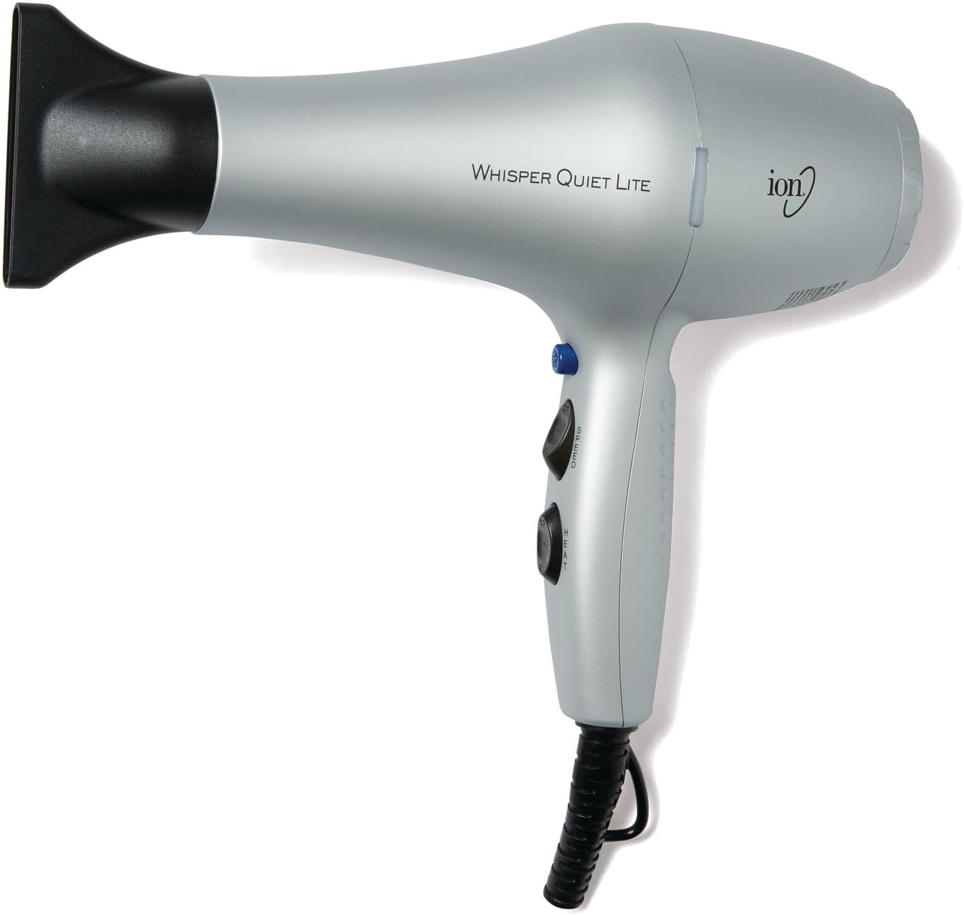 Whisper Quiet Lite Ionic Ceramic Hair Dryer, 1875 Watts, Lightweight, Powerful, 4 Temperatures, 2 Speeds