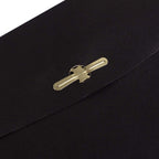 6 x 9 Open End Catalog Envelopes with Clasp Closure - Black - 10/Pack