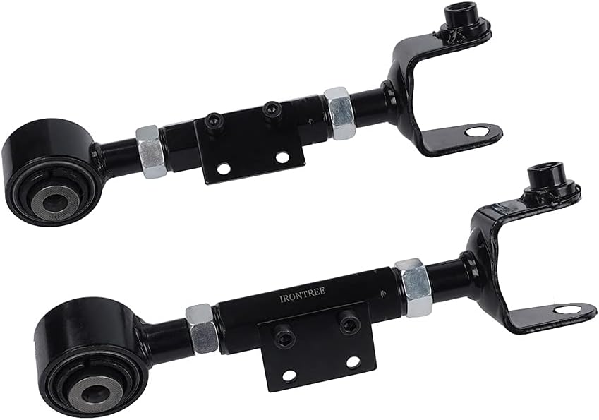 IRONTREE 2Pcs K90489 (1 Pair) Professional Left Right Rear Upper Adjustable Control Arm Compatible with 2002-2006 Honda CR-V, 2003-2011 Honda Element, OE Replacement# 52390S9AA11 52400S9AA11