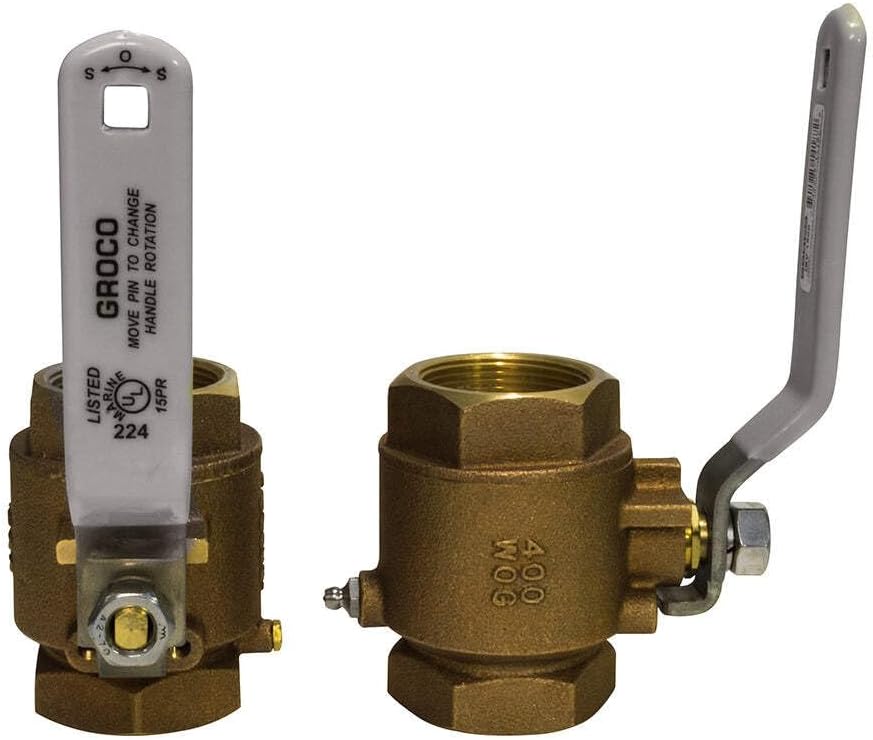3/4" NPT Bronze in-Line Ball Valve