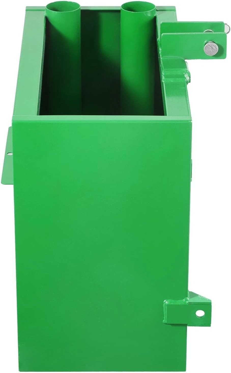 Green Tractor Ballast Box Counterweight with Quick Tach Hitch, Heavy Duty 3-Point Category 1 Farm Attachment for