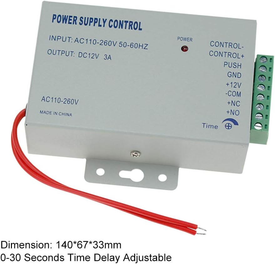 Outdoor Door Access Control System Kit IP68 Waterproof RFID Keypad Card Reader + Power Supply + Door Exit Button