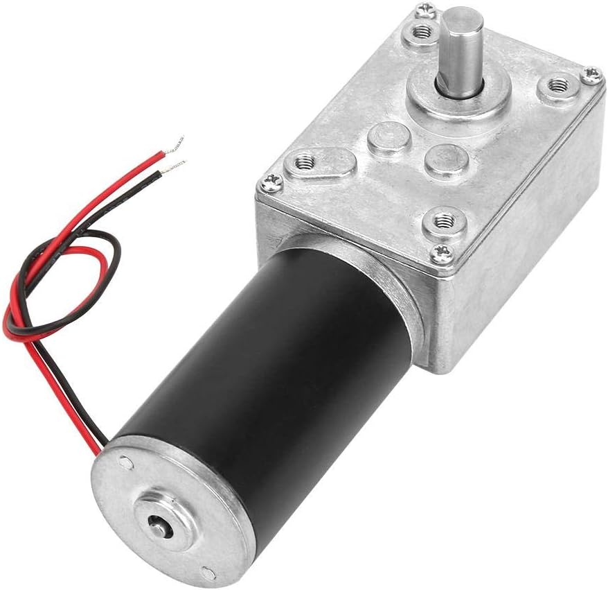Worm Gear Motor, 12V 10RPM Reversible 8mm Shaft Gearbox