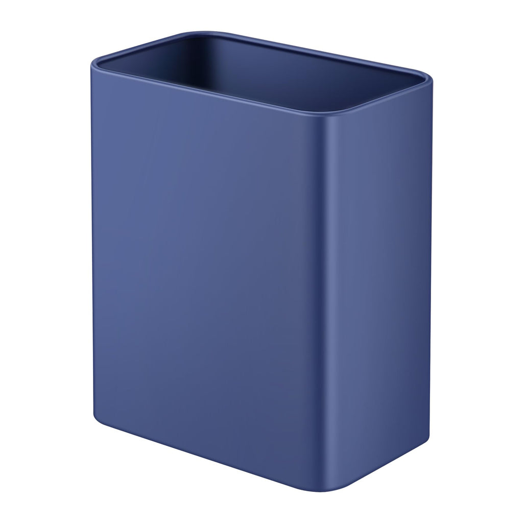 Small Bathroom Trash Can, 2.1 Gallons, Under Sink Wastebasket, Blue