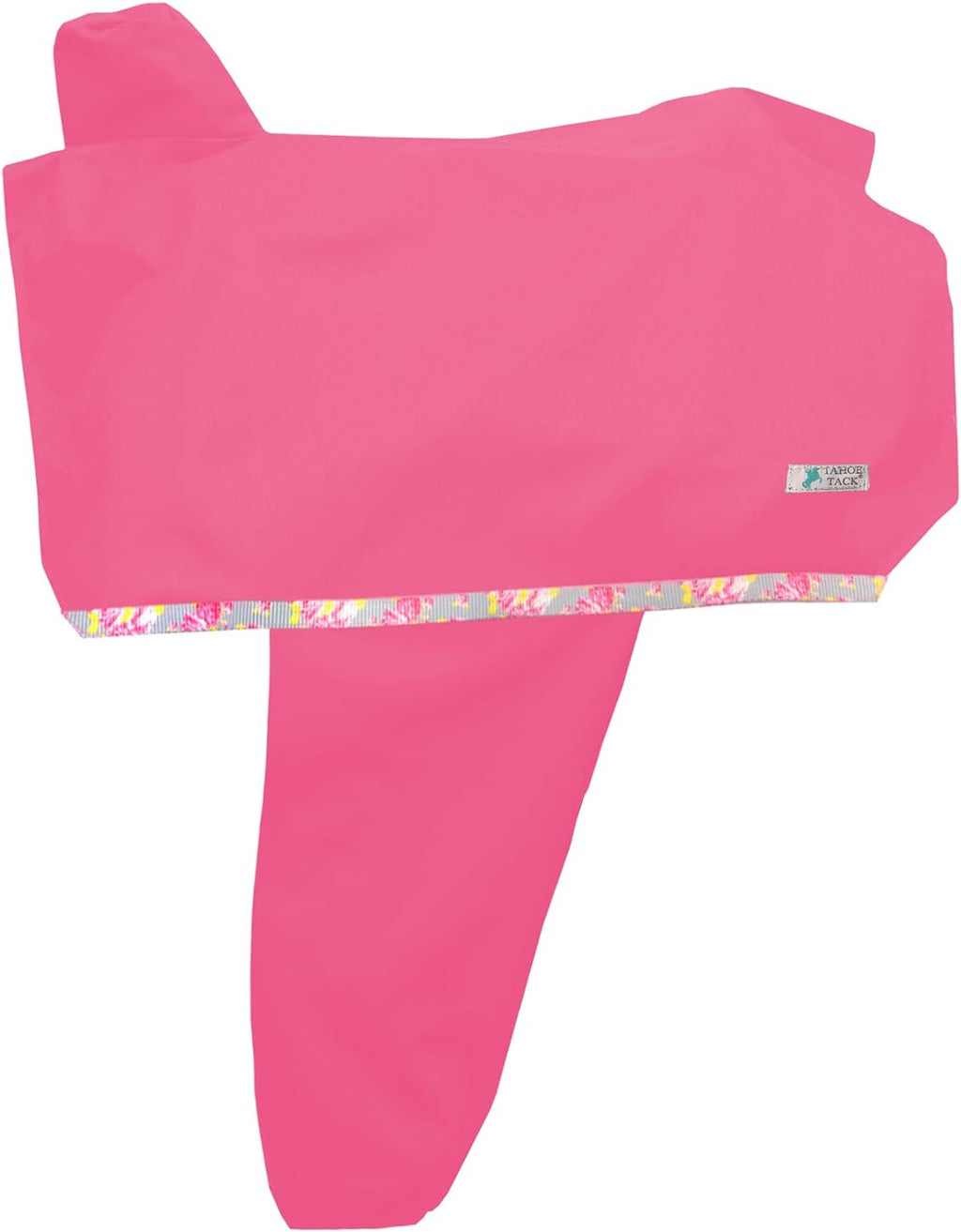 Premium Heavy Duty Waterproof Nylon Western Saddle Cover, 6 Elastic Straps, Fender Protection & Decorative Trim