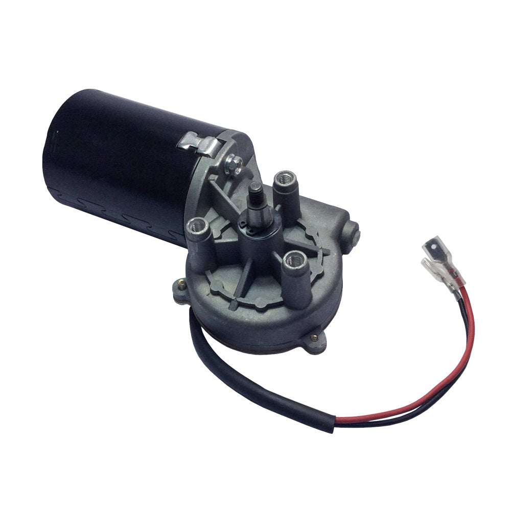 High Torque PMDC Right Angle Gear Motor 12V Reversible 50 RPM (Right Gear-Box) with Threaded Shaft