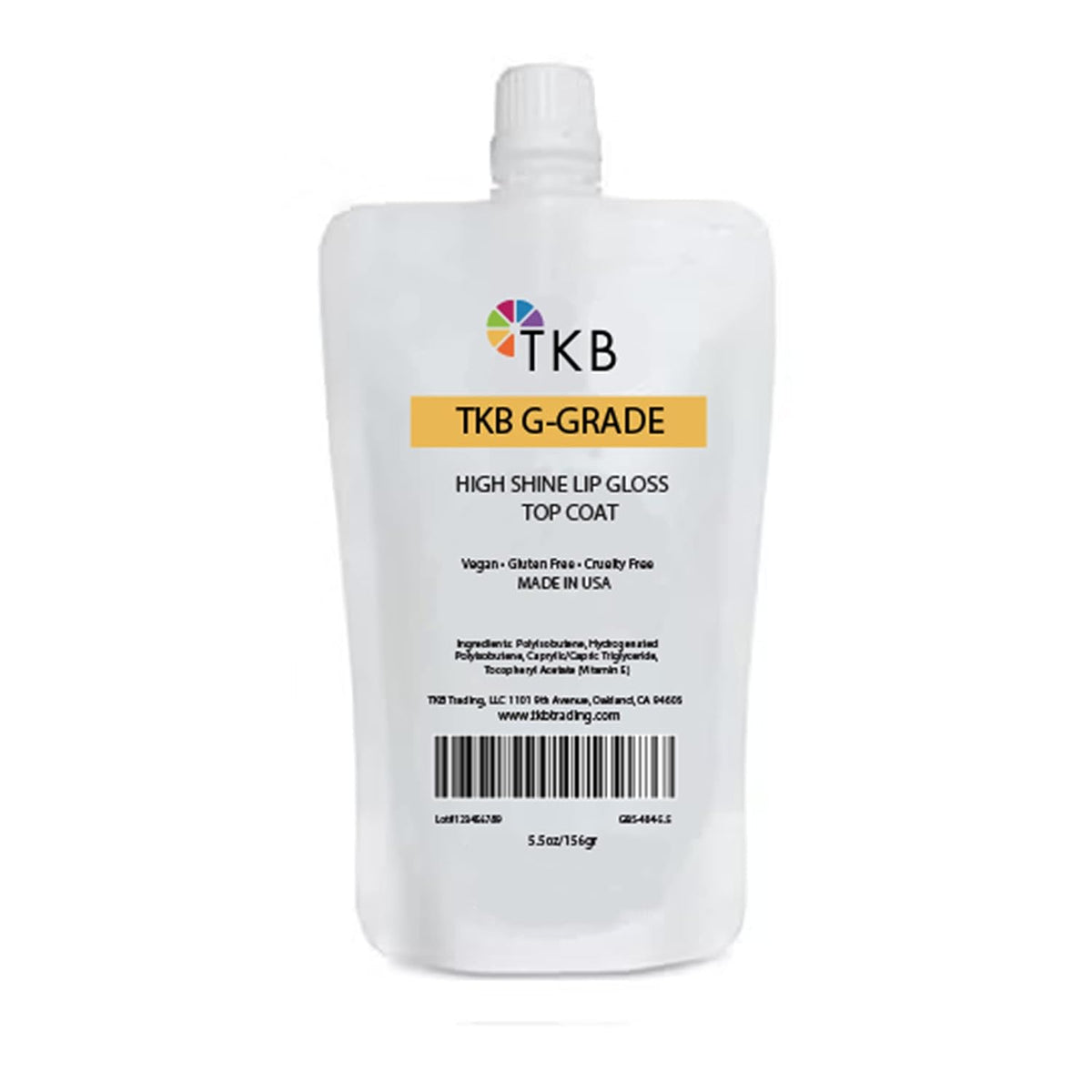 TKB High Shine Lip Gloss Top Coat (G-Grade)| Lip Oil, High Shine, Ready To Wear Clear Lip Gloss, DIY Lip Gloss