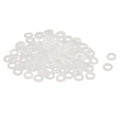 120Pcs M4 Nylon Flat Washers 4mm ID 8mm OD 1mm Thick Plain Washer Grommets Plastic Sheet Gasket Fastener Sealing