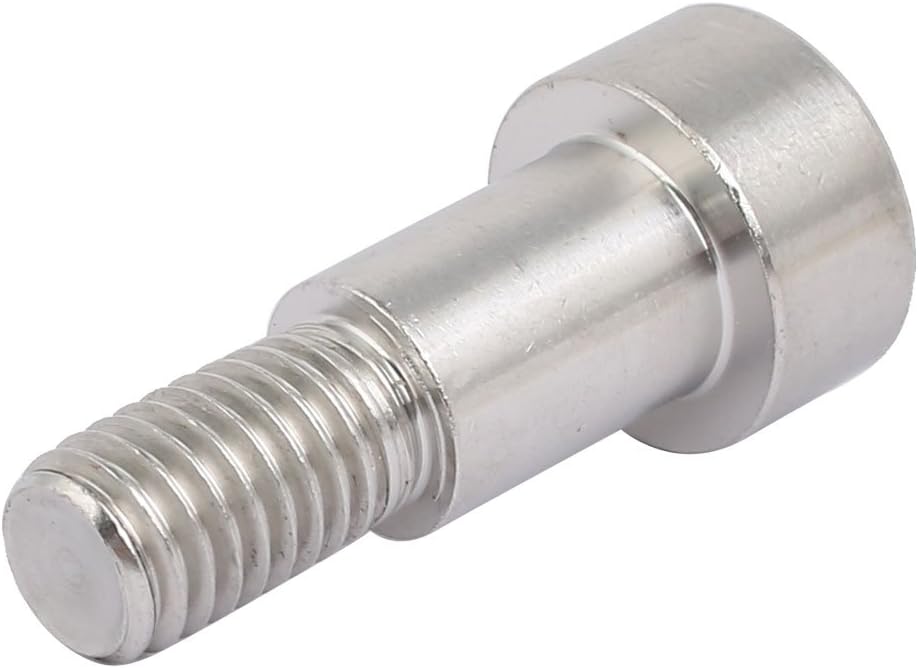 uxcell 304 Stainless Steel Hex Socket Shoulder Bolt 12mm Shoulder Dia 16mm Shoulder Length M10 Thread 2PCS
