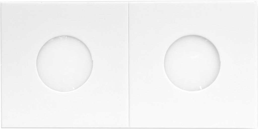 100 Quarter 2x2 Premium Cardboard Coin Flips Paper Holders Mylar Archival Safe Storage