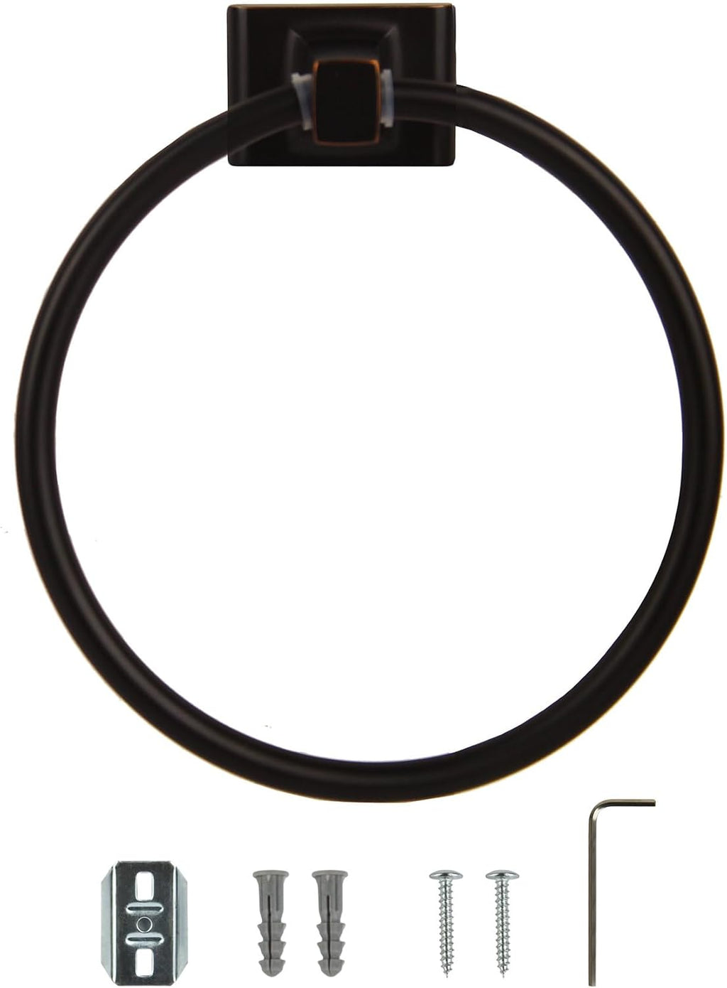 539239 Millbridge Classic Towel Ring for Bathroom Oil Rubbed Bronze | Wall Mount, Classic, Zinc, Hardware, 539239