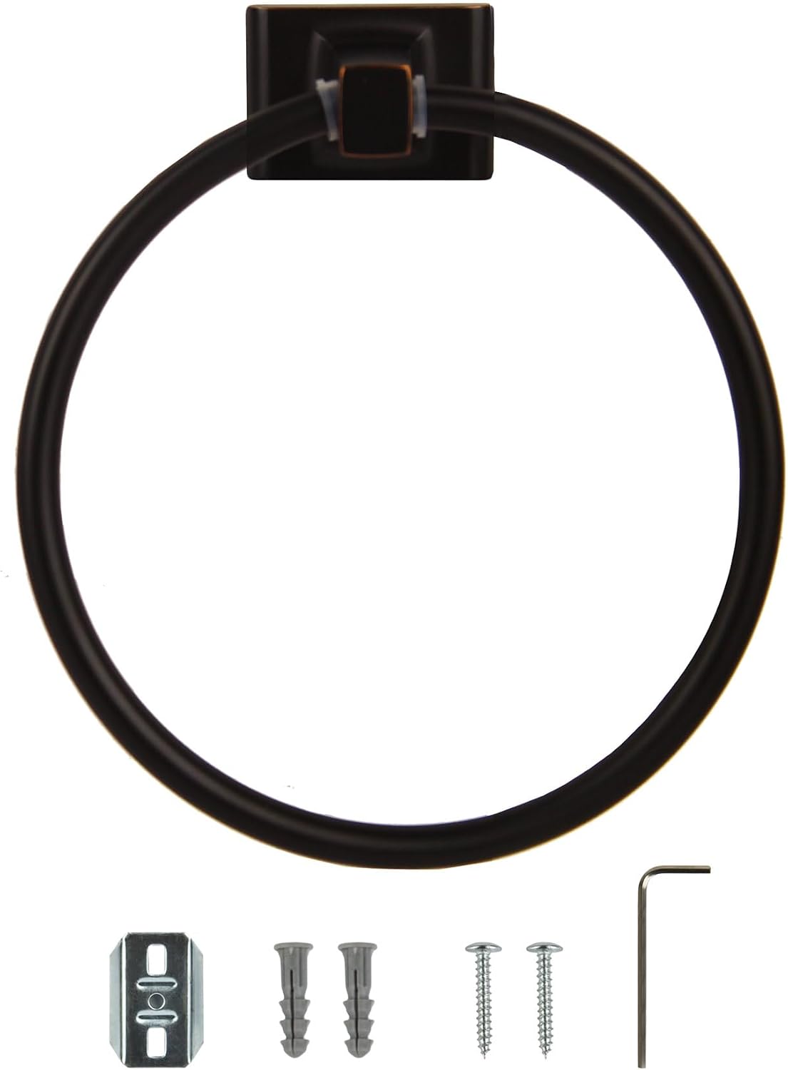539239 Millbridge Classic Towel Ring for Bathroom Oil Rubbed Bronze | Wall Mount, Classic, Zinc, Hardware, 539239