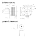 (Pack of 4pcs) NEMA17 Stepper Motor High Torque Bipolar DC Step Motor Kit by MOTOU