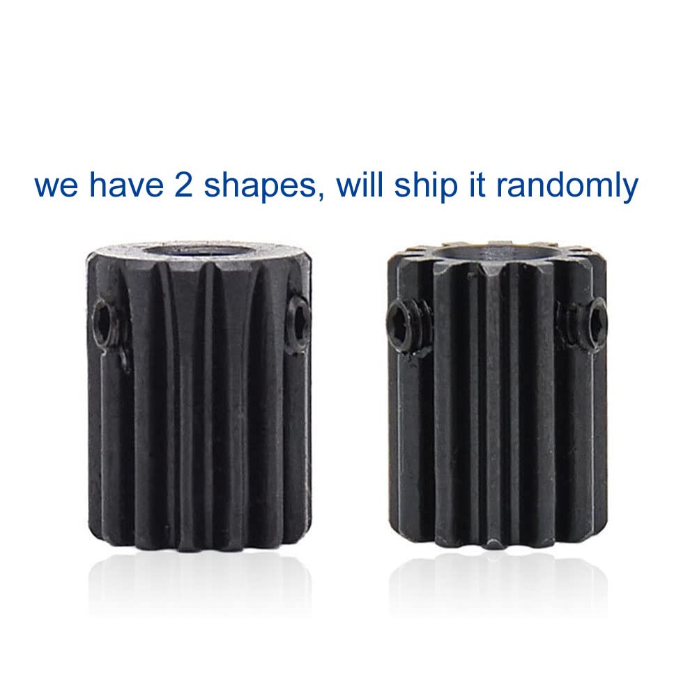 1Mod 12T Spur Gear Motor Pinion Gear 45# Steel Bore 4mm x 1Pcs (1M12T, Bore: 4mm)