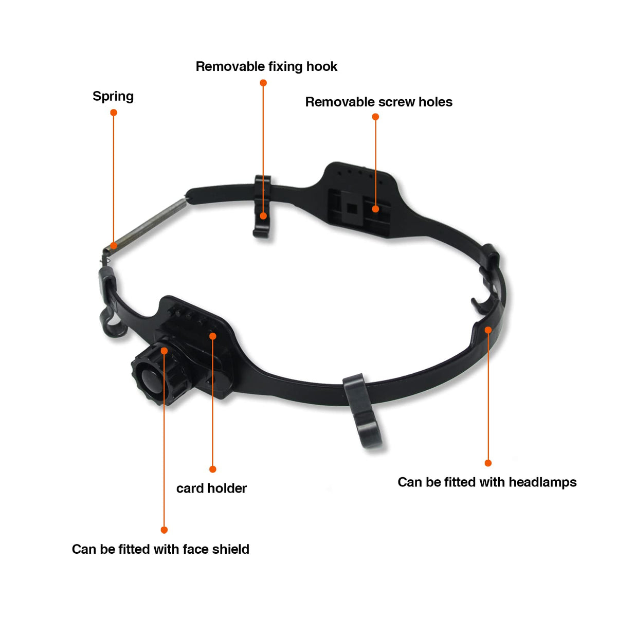 Welding Hood Hard Hat Adapter for Universal Welding Helmets Mask