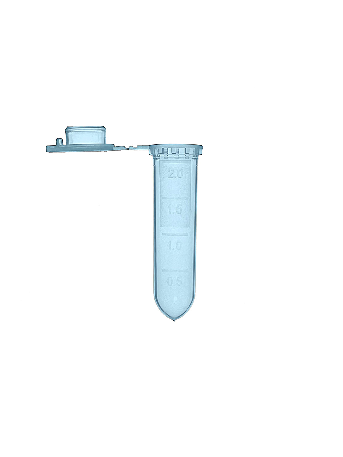 2ml Microcentrifuge Tubes, 500pcs Graduated Micro Test Tubes with Snap Cap, Rounded Microtube Sample Vial for
